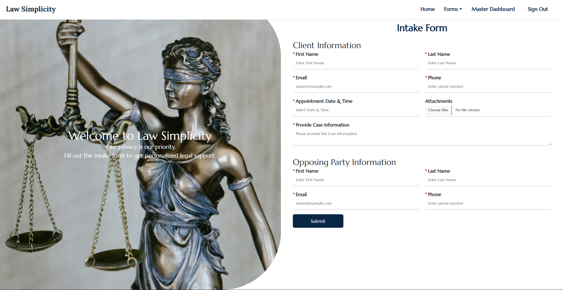 LawSimplicity Intake Form